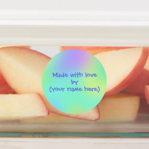 Fabriqué Avec Amour Par Des Étiquettes Personnalis