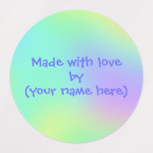 Fabriqué Avec Amour Par Des Étiquettes Personnalis (Design 2)