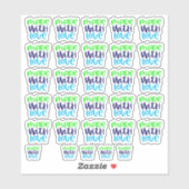 Fabriqué avec amour - Sticker en vinyle (Feuille)