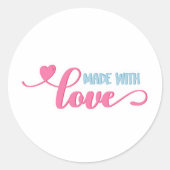 Fabriqué avec amour - Sticker pour petites entrepr (Devant)