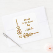 Fabriqué avec des autocollants d'amour (Enveloppe)