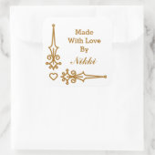 Fabriqué avec des autocollants d'amour (Sac)