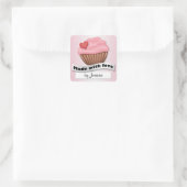 Fabriqué Avec Des Stickers Cupcake Rose D'Amour (Sac)
