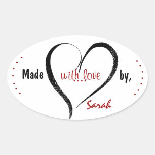 Fabriqué Avec Des Stickers Personnalisés Amoureux