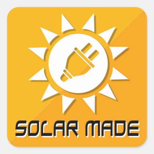 Fabriqué Avec Des Stickers Solaires (Devant)