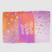 Fabriqué Avec La Serviette De Golf Love (Horizontal)