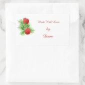 Fabriqué avec le Étiquette de Noël d'amour (Sac)