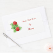 Fabriqué avec le Étiquette de Noël d'amour (Enveloppe)
