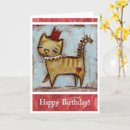 Fabrique - Carte Anniversaire (Fleur jaune)