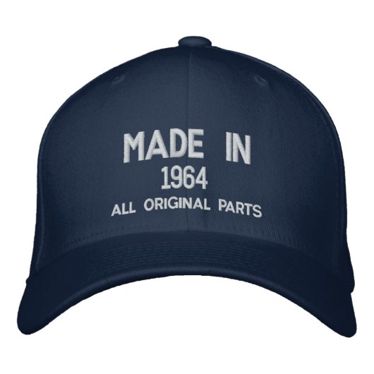 Fabriqué en 1964 Pièces d'origine Casquette brodé (Devant)