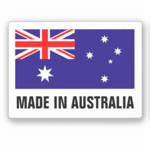 Fabriqué en Australie drapeau autocollants vinyle