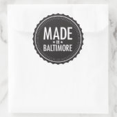 Fabriqué en Baltimore autocollant (Sac)