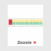 Fabriqué en Guinée-Bissau - Autocollant de fierté (Feuille)