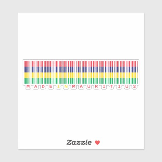 Fabriqué en Maurice - Sticker Island Pride (Feuille)