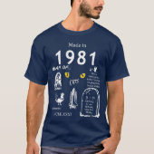 Fabriqué en TShirt 1981 (Devant)