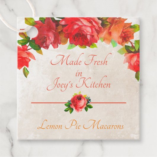 Fabriqué frais à partir de mes étiquettes de produ (Devant)