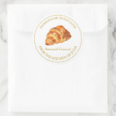 Fabriqué maison avec amour Étiquette Croissant fra (Sac)