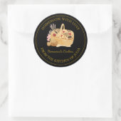 Fabriqué maison avec amour Étiquette de cookies fr (Sac)