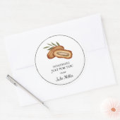 Fabriqué maison juste pour vous étiquette de fruit (Enveloppe)