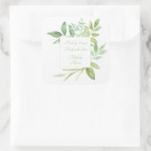 Fabriqué par Étiquette à la main avec un feuillage (Sac)