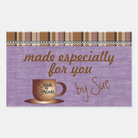 Fabriqué par VOUS cadeau et traiter les étiquettes (Devant)