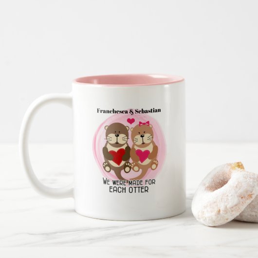 Fabriqué pour chaque Mug de la Saint Valentin Otte (Avec donut)