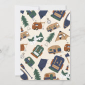 Fabriqué pour l'aventure 4e invitation anniversair (Dos)