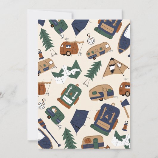 Fabriqué pour l'aventure 4e invitation anniversair (Dos)