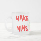 FABRIQUER LA MAIN Fraise PI Verre givrée Mug (Gauche)