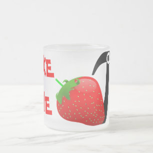 FABRIQUER LA MAIN Fraise PI Verre givrée Mug
