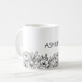 Fabriquer votre ferme Floral Wrapped Coffee Mug (Devant gauche)