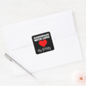 FABRIQUÉS AVEC AMOUR AUTOCOLLANTS SUR MESURE (Enveloppe)