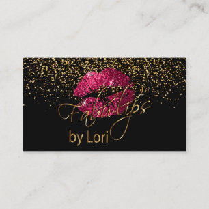 Fabu-lippen met Gouden Confettien Visitekaartje