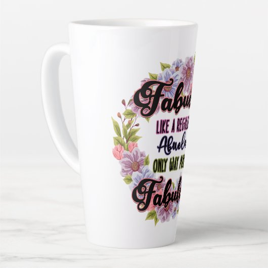 Fabuela als een gewone Abuela enige manier fantast Latte Mok (Linkerhoek)