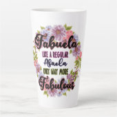 Fabuela als een gewone Abuela enige manier fantast Latte Mok (Voorkant)