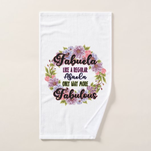 Fabuela Comme Une Abuela Régulière Seulement Beauc (Serviette à main)