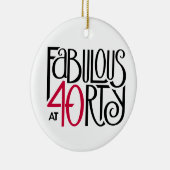 Fabulair met 40 rood keramisch ornament (Rechts)