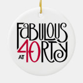 Fabulair met 40 rood keramisch ornament (Achterkant)