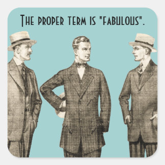 Fabulair Vierkante Sticker