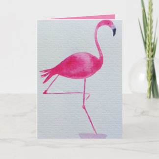 Fabuleuse carte d'anniversaire flamingo