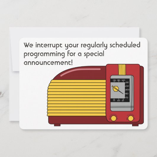 Fabuleuse invitation art déco/carte faire-part (Devant)