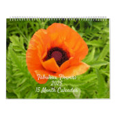 Fabuleuses fleurs Calendrier 15 mois (Protection)