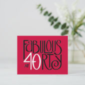 Fabuleux 40 noir blanc rouge carte postale (Debout devant)