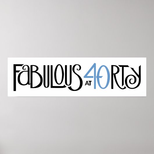 Fabuleux 40 noir bleu Long Poster (Devant)