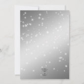 Fabuleux 50 Black Gold Glam Eyes Invitation (Dos)