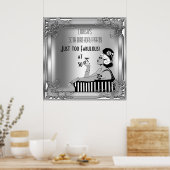 Fabuleux 50 Diva Art Déco Anniversaire Poster (Cuisine)