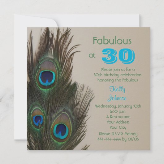 Fabuleux à 30 30e anniversaire de fête Invitation (Devant)