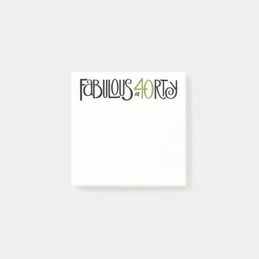 Fabuleux à 40 billets verts de 3 x 3 po Post-it® (Devant)