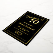 Fabuleux à 70 Anniversaire Foil Invitation (Rotation)