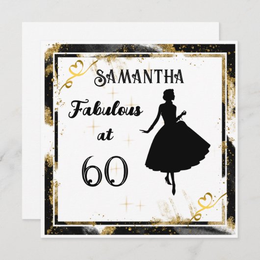 Fabuleux à la carte d'anniversaire "votre âge" (Devant / Derrière)